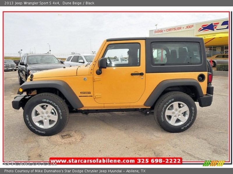 Dune Beige / Black 2013 Jeep Wrangler Sport S 4x4