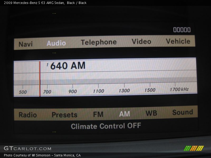 Audio System of 2009 S 63 AMG Sedan