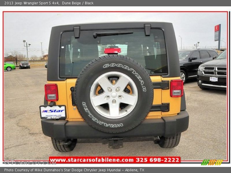 Dune Beige / Black 2013 Jeep Wrangler Sport S 4x4