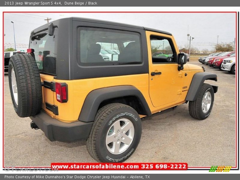 Dune Beige / Black 2013 Jeep Wrangler Sport S 4x4