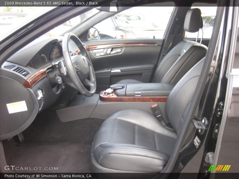 Black / Black 2009 Mercedes-Benz S 63 AMG Sedan