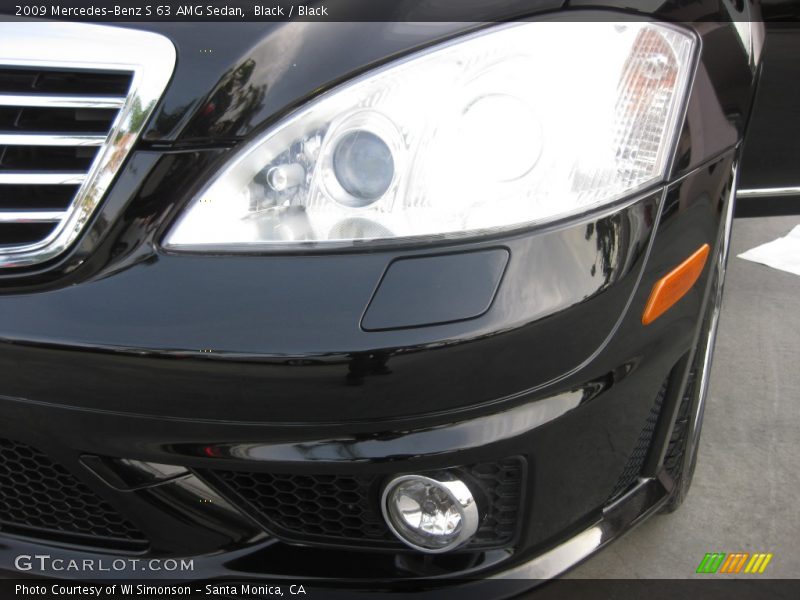 Black / Black 2009 Mercedes-Benz S 63 AMG Sedan