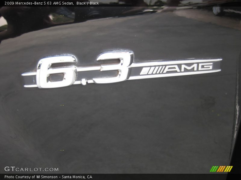 Black / Black 2009 Mercedes-Benz S 63 AMG Sedan