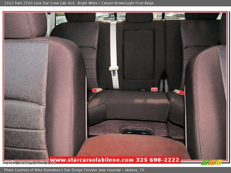 Bright White / Canyon Brown/Light Frost Beige 2013 Ram 2500 Lone Star Crew Cab 4x4