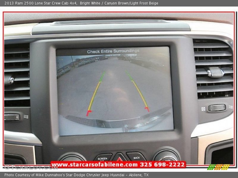 Bright White / Canyon Brown/Light Frost Beige 2013 Ram 2500 Lone Star Crew Cab 4x4