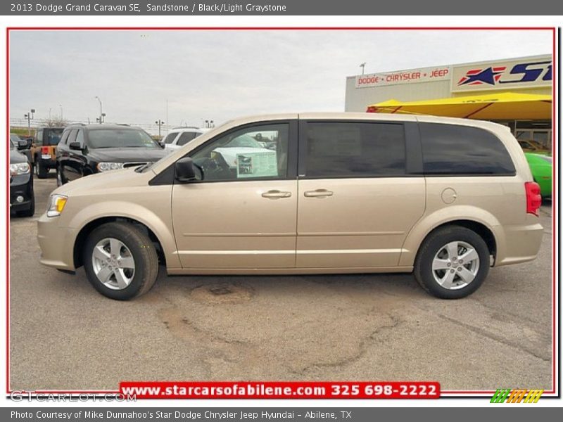 Sandstone / Black/Light Graystone 2013 Dodge Grand Caravan SE