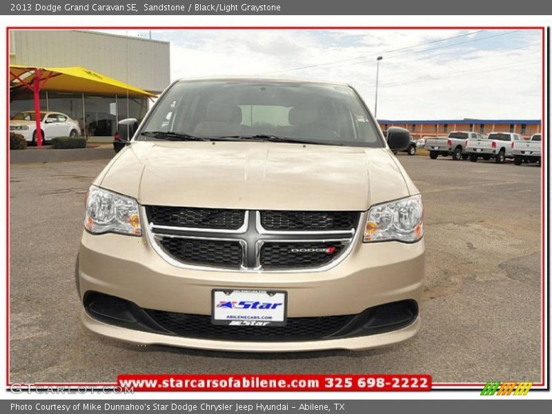 Sandstone / Black/Light Graystone 2013 Dodge Grand Caravan SE