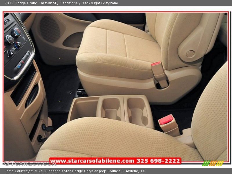 Sandstone / Black/Light Graystone 2013 Dodge Grand Caravan SE