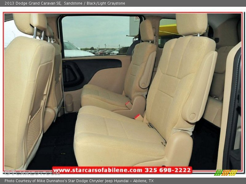 Sandstone / Black/Light Graystone 2013 Dodge Grand Caravan SE