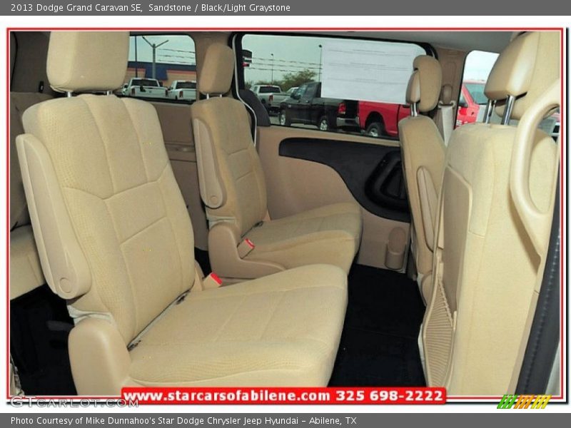 Sandstone / Black/Light Graystone 2013 Dodge Grand Caravan SE