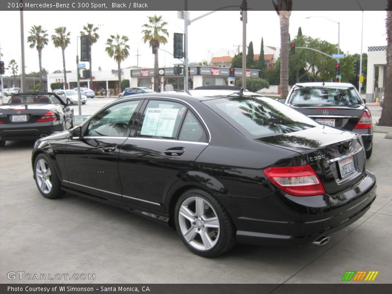 Black / Black 2010 Mercedes-Benz C 300 Sport