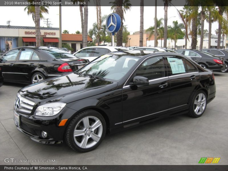 Black / Black 2010 Mercedes-Benz C 300 Sport