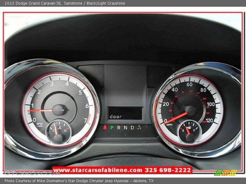 Sandstone / Black/Light Graystone 2013 Dodge Grand Caravan SE