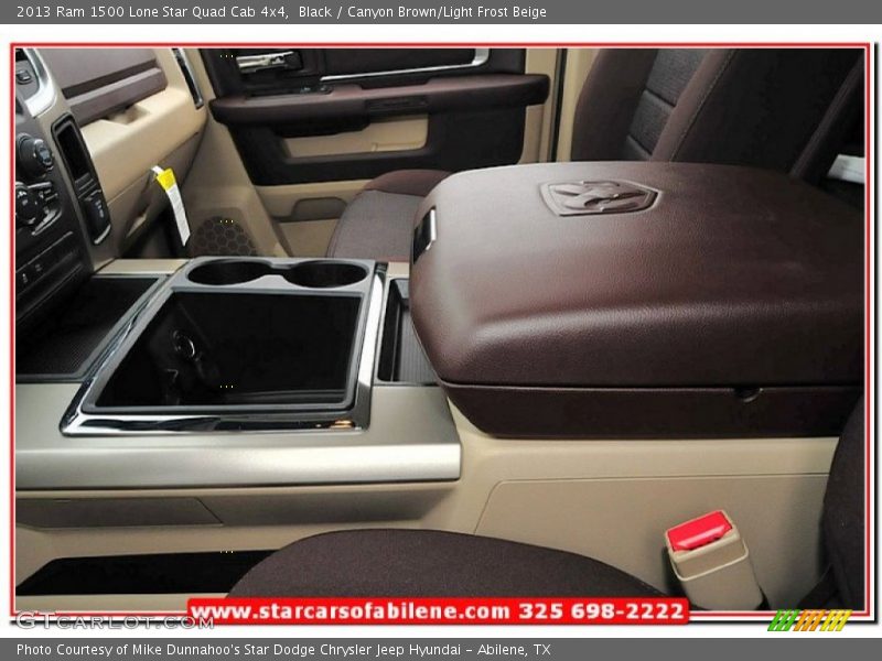 Black / Canyon Brown/Light Frost Beige 2013 Ram 1500 Lone Star Quad Cab 4x4