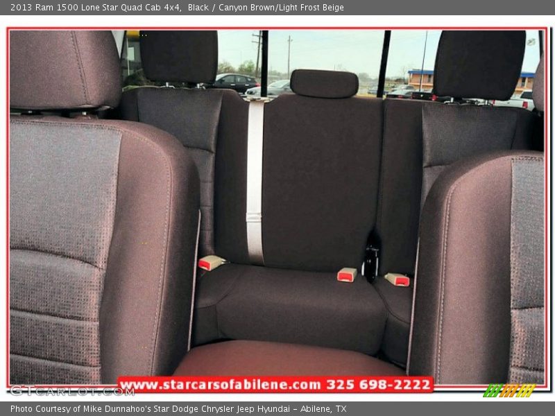 Black / Canyon Brown/Light Frost Beige 2013 Ram 1500 Lone Star Quad Cab 4x4