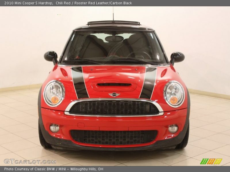 Chili Red / Rooster Red Leather/Carbon Black 2010 Mini Cooper S Hardtop