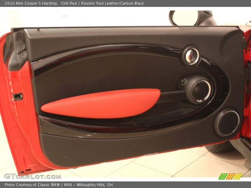 Chili Red / Rooster Red Leather/Carbon Black 2010 Mini Cooper S Hardtop