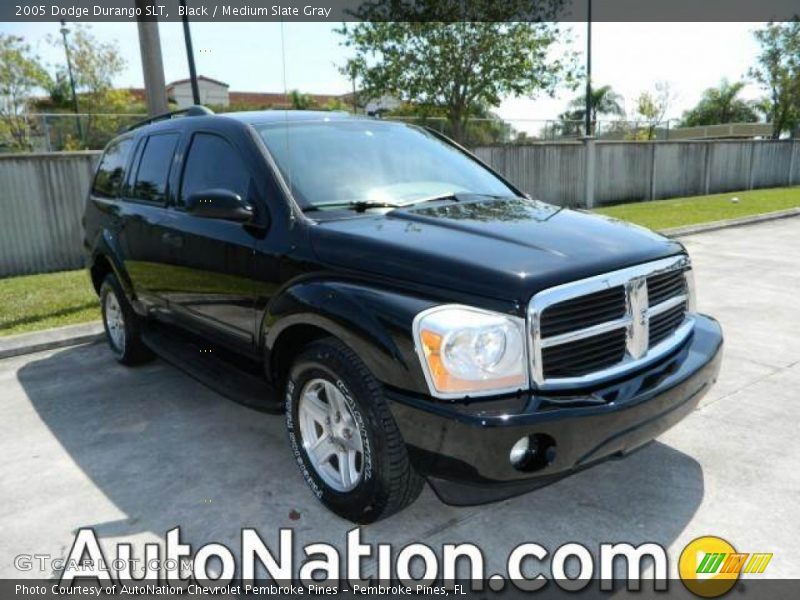 Black / Medium Slate Gray 2005 Dodge Durango SLT