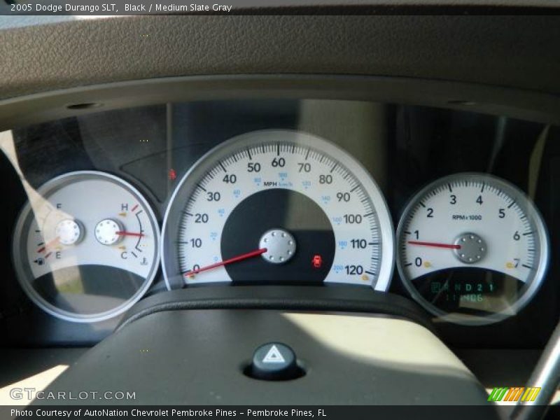 Black / Medium Slate Gray 2005 Dodge Durango SLT