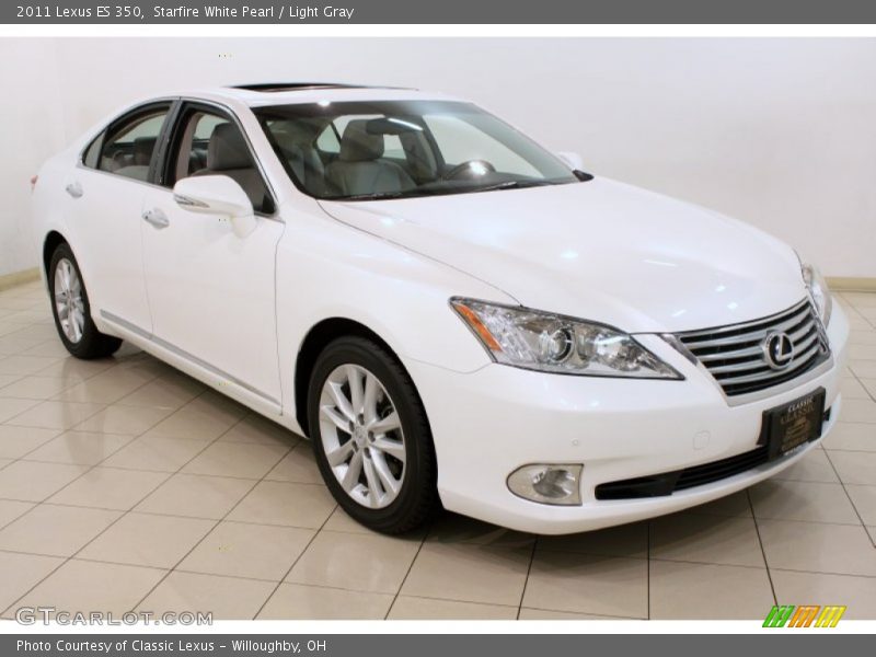 Starfire White Pearl / Light Gray 2011 Lexus ES 350