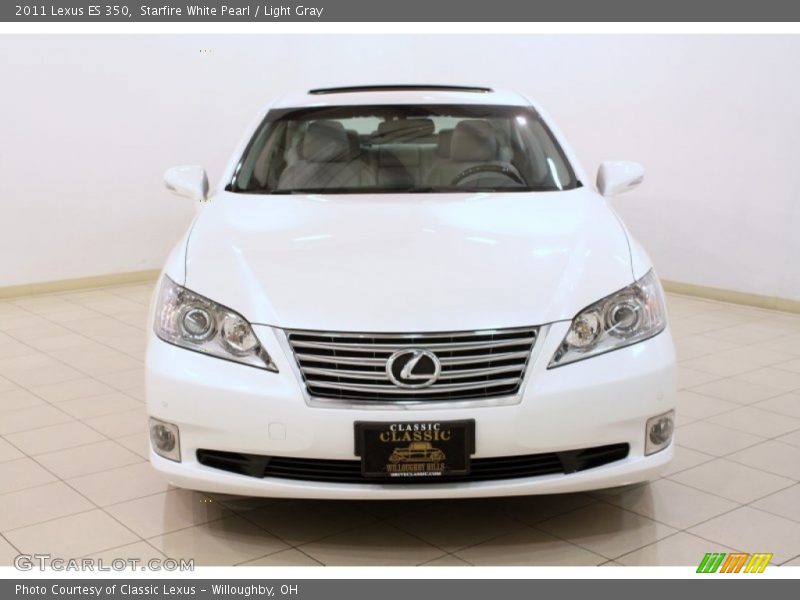 Starfire White Pearl / Light Gray 2011 Lexus ES 350
