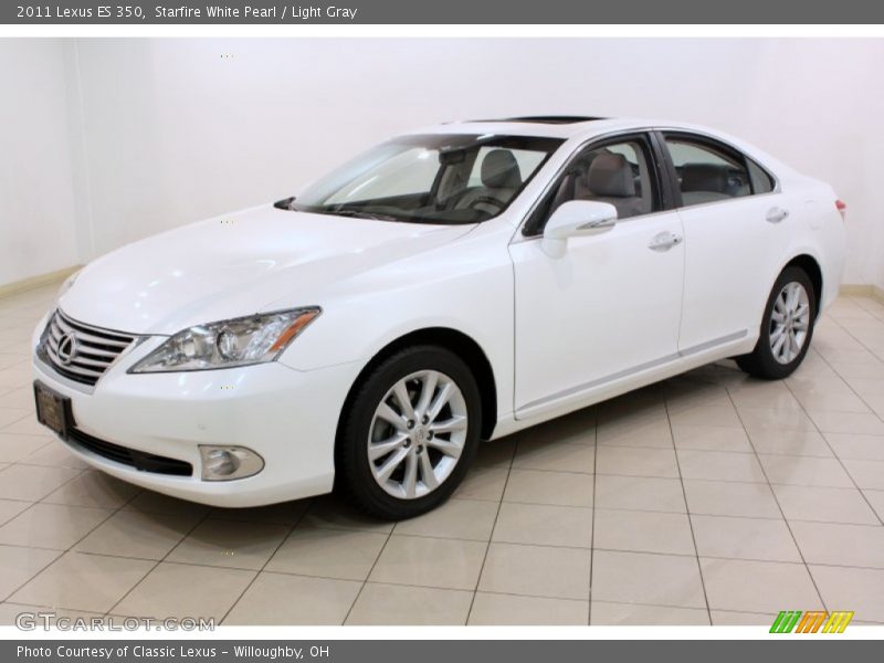 Starfire White Pearl / Light Gray 2011 Lexus ES 350