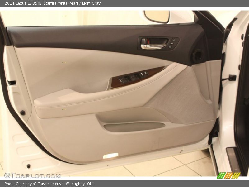 Starfire White Pearl / Light Gray 2011 Lexus ES 350