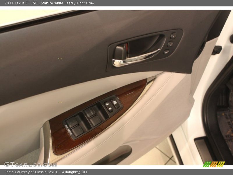 Starfire White Pearl / Light Gray 2011 Lexus ES 350