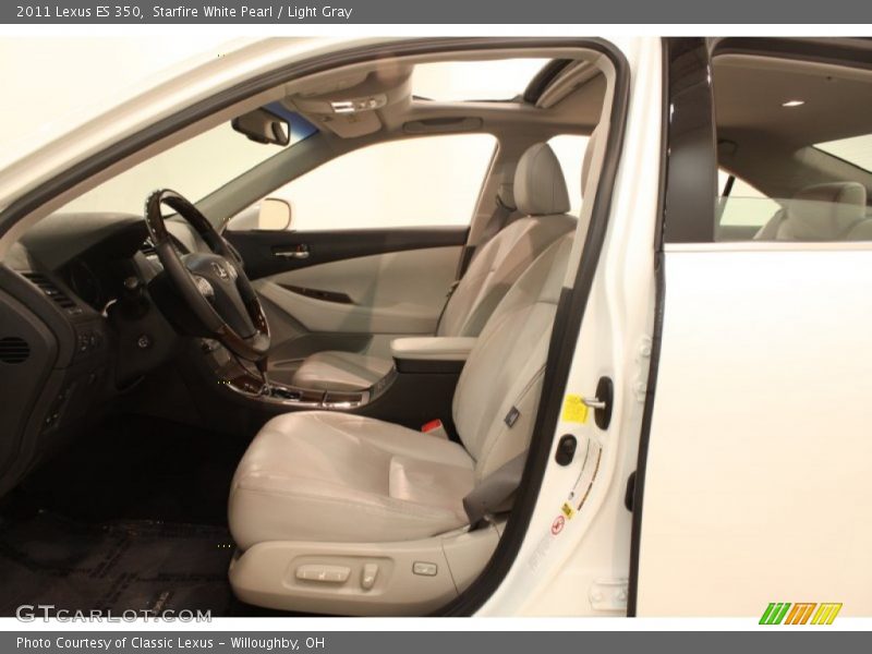Starfire White Pearl / Light Gray 2011 Lexus ES 350
