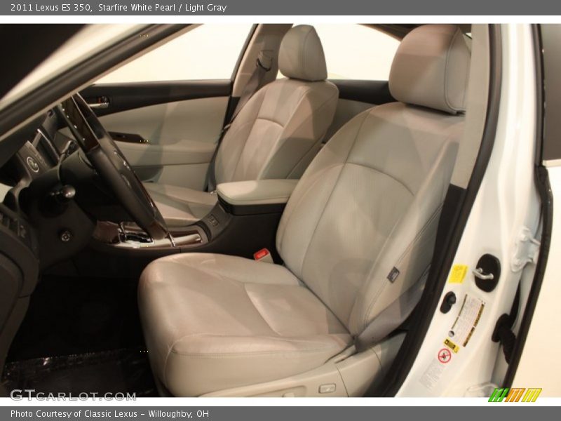 Starfire White Pearl / Light Gray 2011 Lexus ES 350