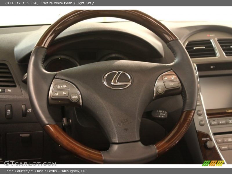 Starfire White Pearl / Light Gray 2011 Lexus ES 350