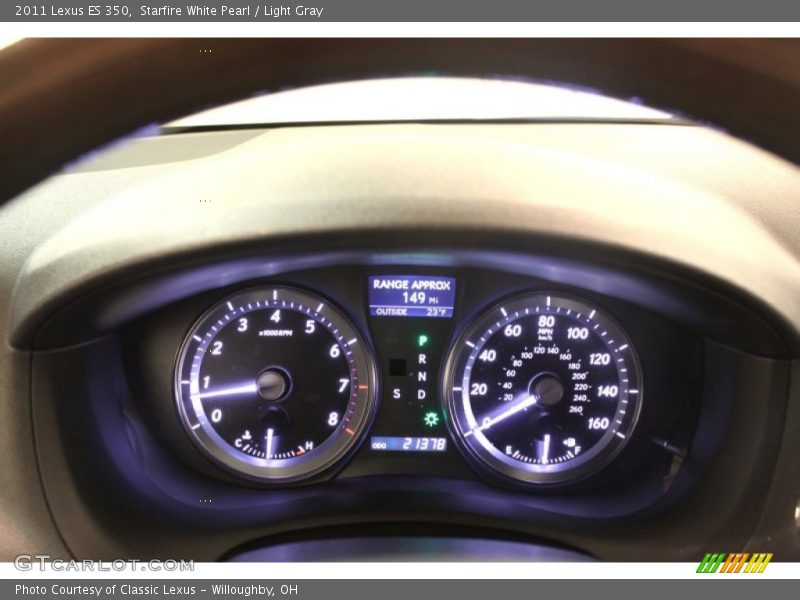 Starfire White Pearl / Light Gray 2011 Lexus ES 350