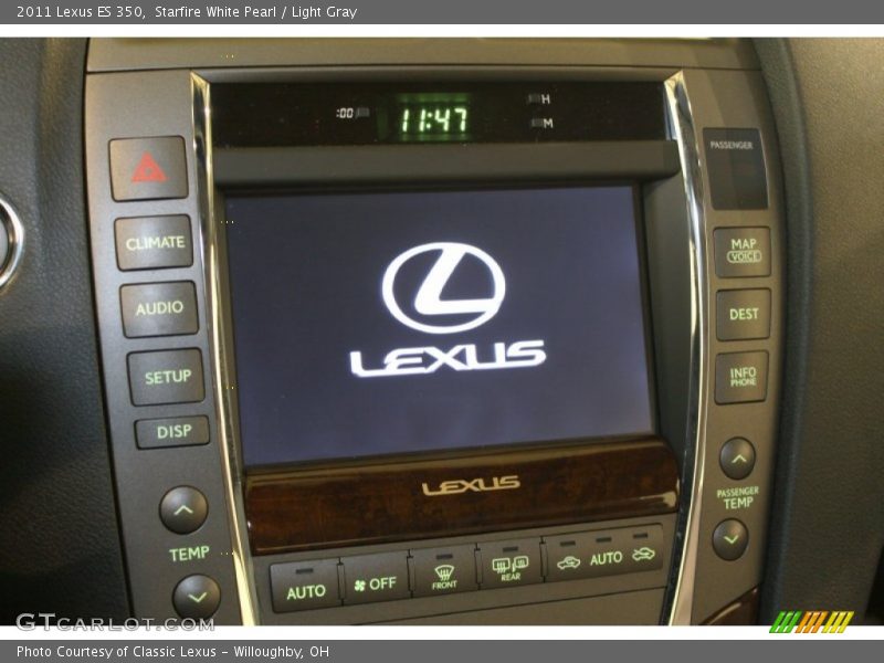 Starfire White Pearl / Light Gray 2011 Lexus ES 350