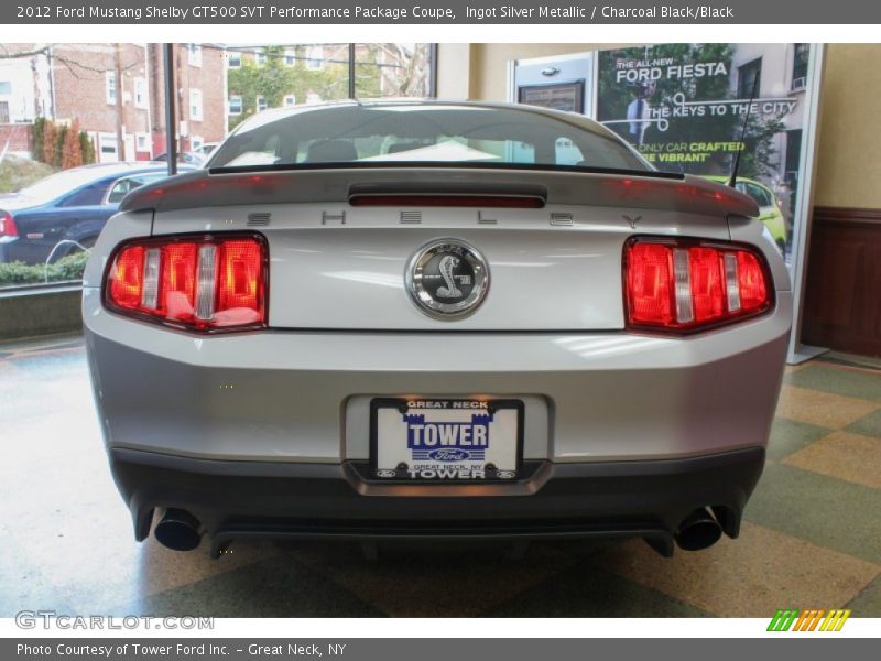 Ingot Silver Metallic / Charcoal Black/Black 2012 Ford Mustang Shelby GT500 SVT Performance Package Coupe