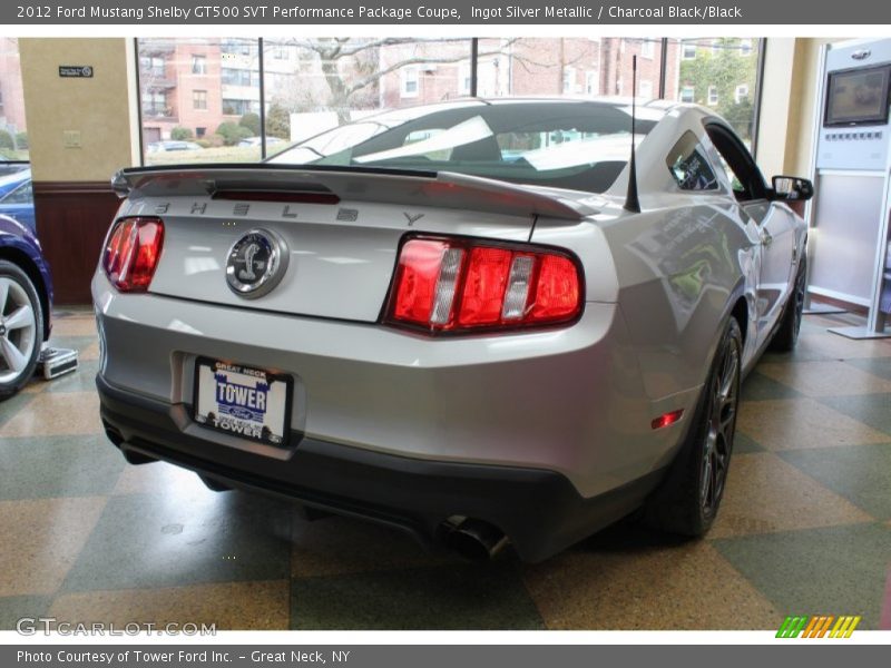 Ingot Silver Metallic / Charcoal Black/Black 2012 Ford Mustang Shelby GT500 SVT Performance Package Coupe