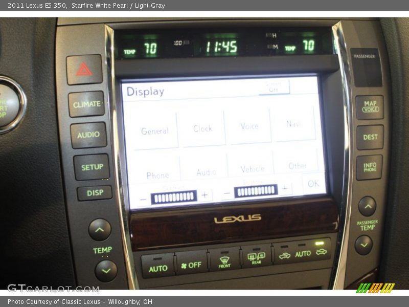 Starfire White Pearl / Light Gray 2011 Lexus ES 350