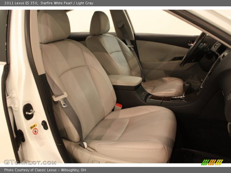 Starfire White Pearl / Light Gray 2011 Lexus ES 350