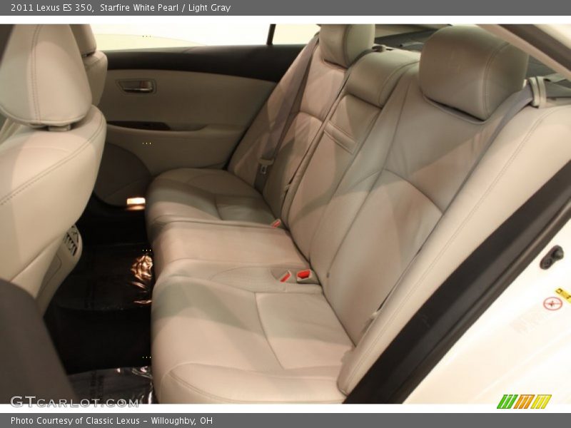 Starfire White Pearl / Light Gray 2011 Lexus ES 350