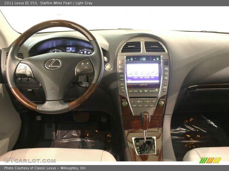 Starfire White Pearl / Light Gray 2011 Lexus ES 350