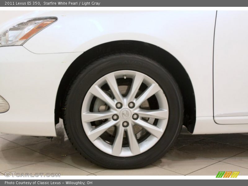 Starfire White Pearl / Light Gray 2011 Lexus ES 350
