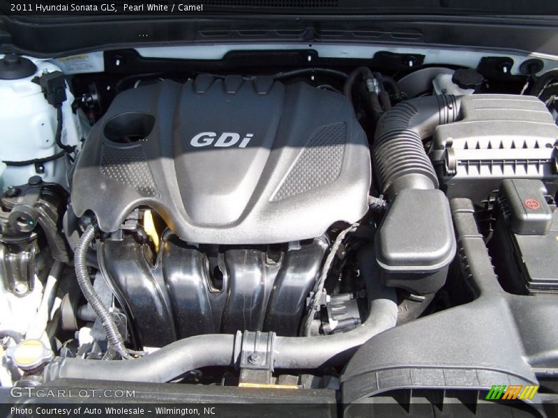 Pearl White / Camel 2011 Hyundai Sonata GLS