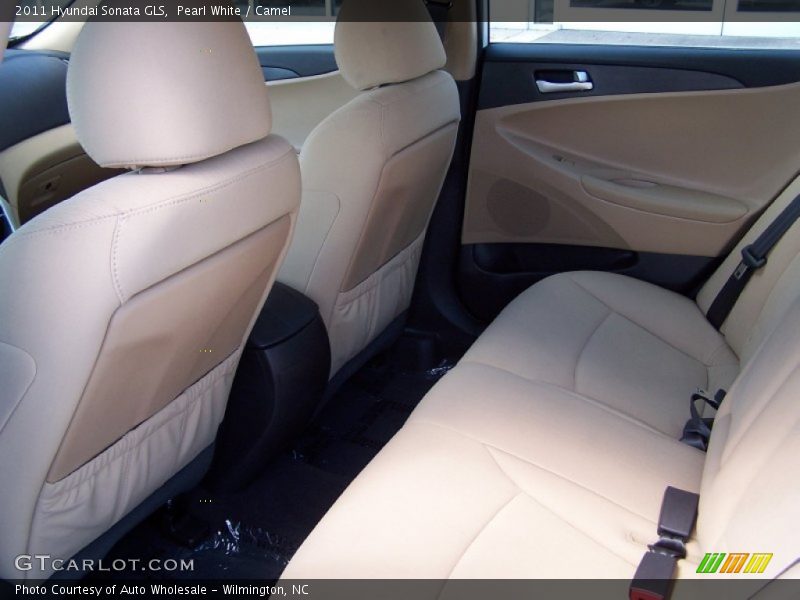 Pearl White / Camel 2011 Hyundai Sonata GLS