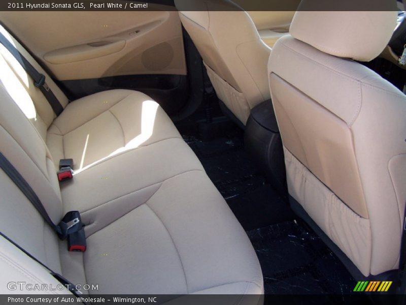 Pearl White / Camel 2011 Hyundai Sonata GLS