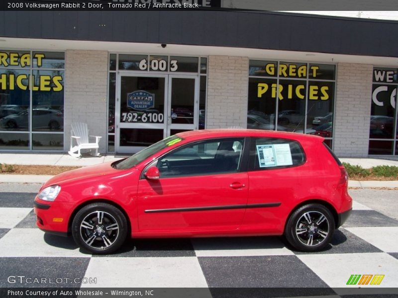 Tornado Red / Anthracite Black 2008 Volkswagen Rabbit 2 Door