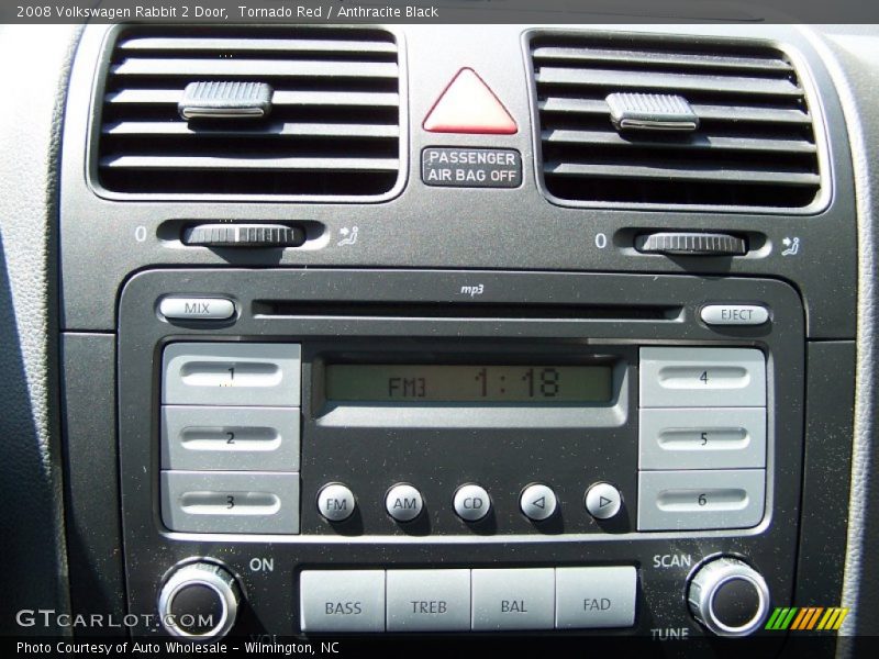 Tornado Red / Anthracite Black 2008 Volkswagen Rabbit 2 Door