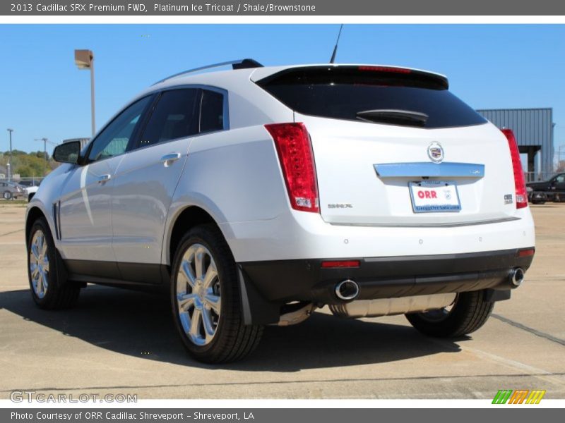 Platinum Ice Tricoat / Shale/Brownstone 2013 Cadillac SRX Premium FWD
