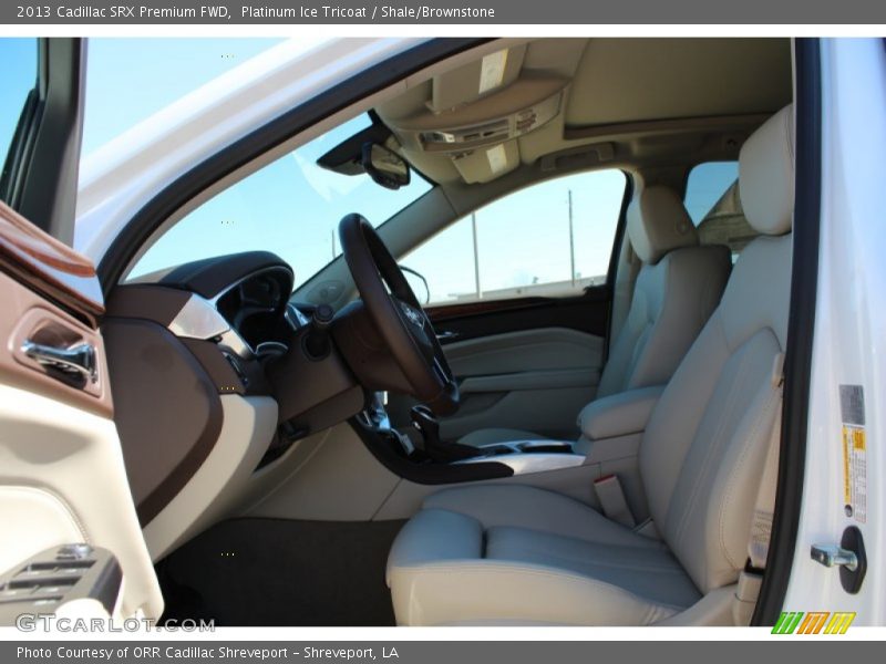 Platinum Ice Tricoat / Shale/Brownstone 2013 Cadillac SRX Premium FWD