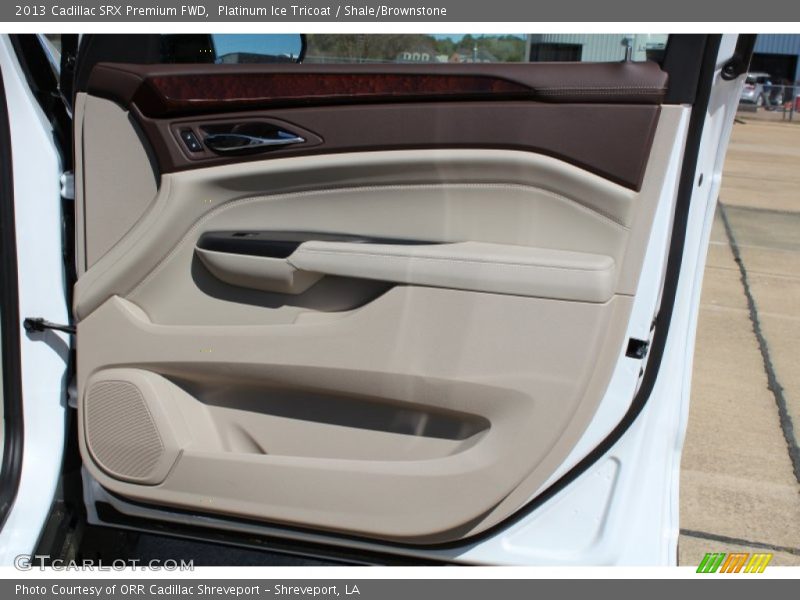 Platinum Ice Tricoat / Shale/Brownstone 2013 Cadillac SRX Premium FWD