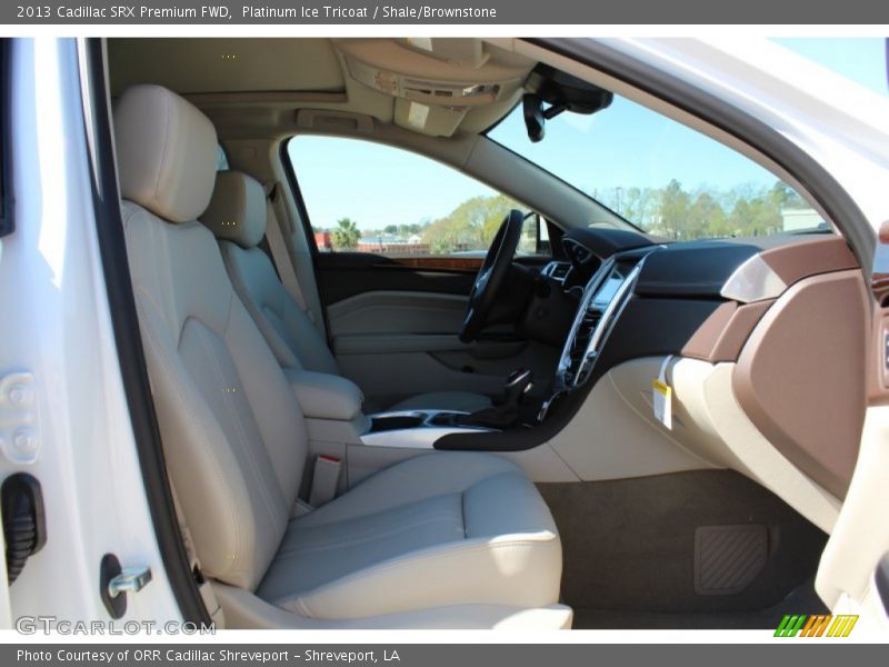 Platinum Ice Tricoat / Shale/Brownstone 2013 Cadillac SRX Premium FWD