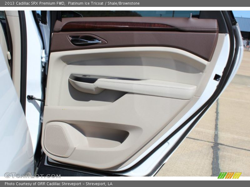 Platinum Ice Tricoat / Shale/Brownstone 2013 Cadillac SRX Premium FWD